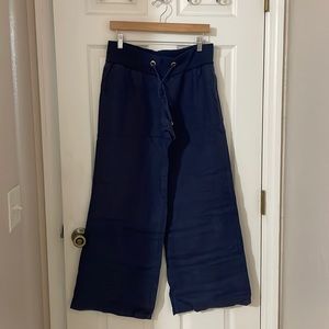 Lilly Pulitzer Womens Beach Pant Linen Navy